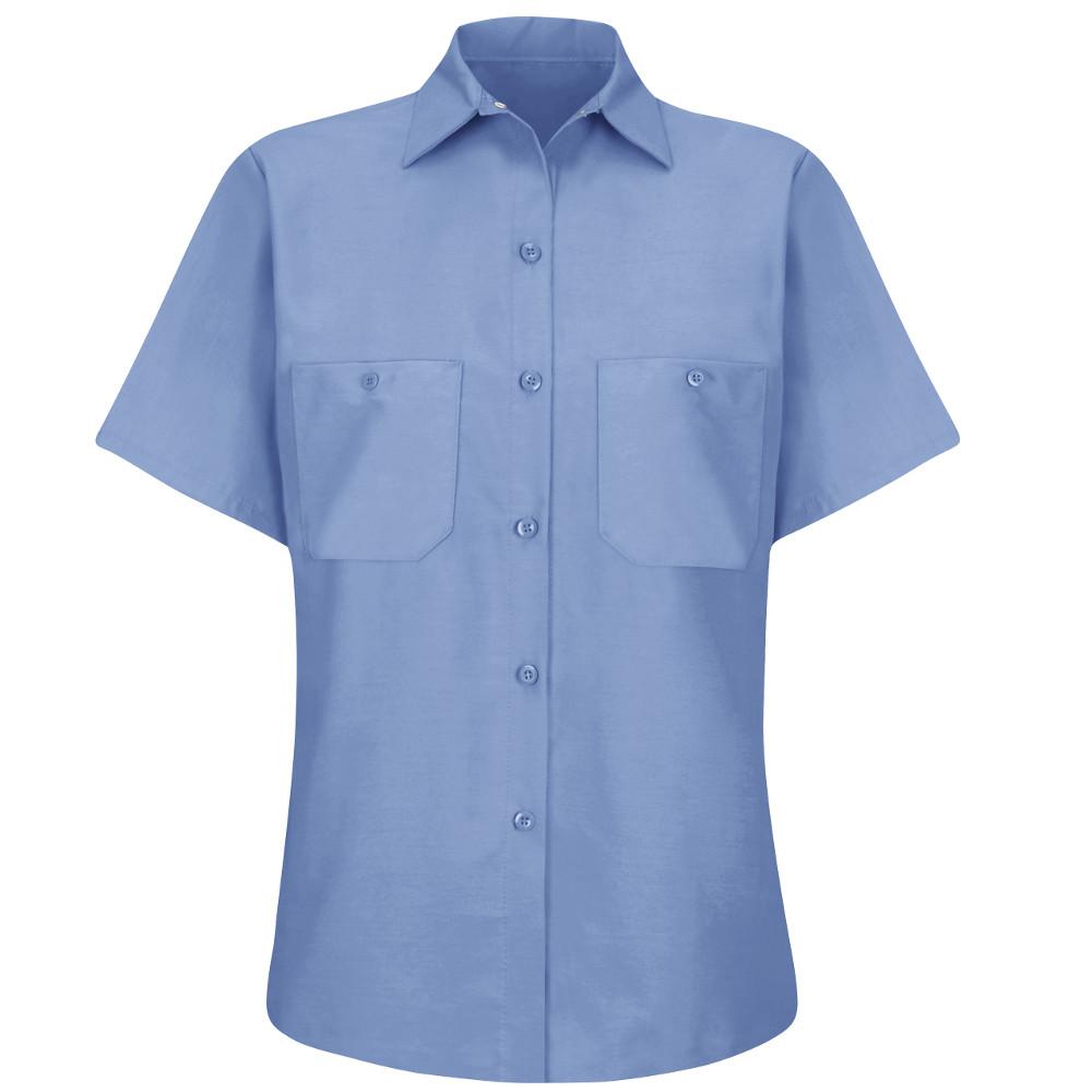 blue short sleeve shirt womens