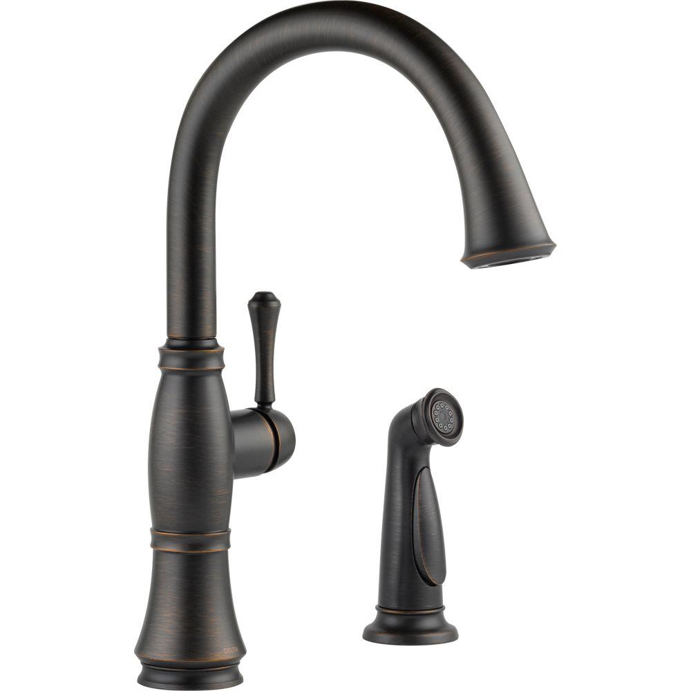 Delta Cassidy Single-Handle Standard Kitchen Faucet with ...