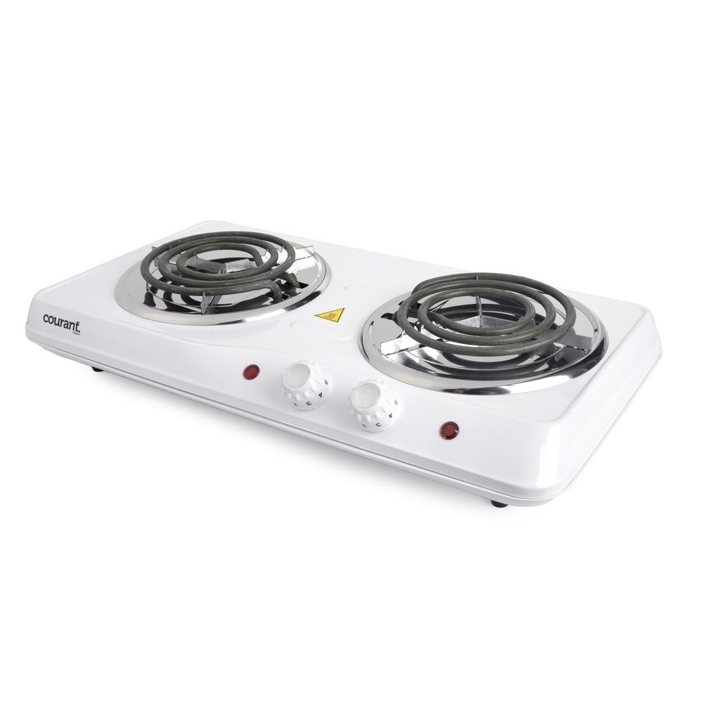Courant Electric Double Burner Hot Plate CEB2183W The Home Depot