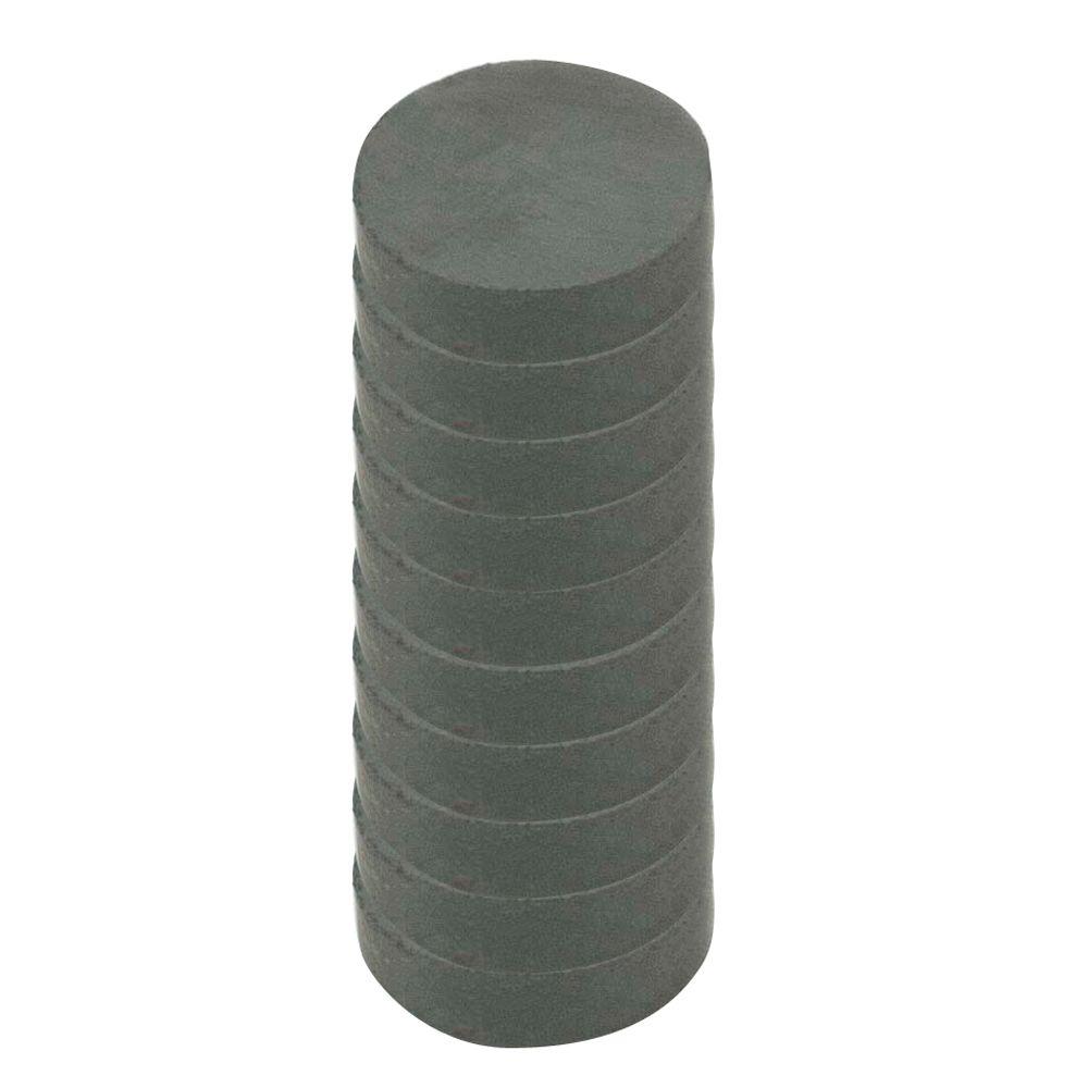 Master Magnetics 3 4 In Neodymium Rare Earth Magnet Discs Per 1 2 In Dia Black Disc Magnet 10 Per Pack