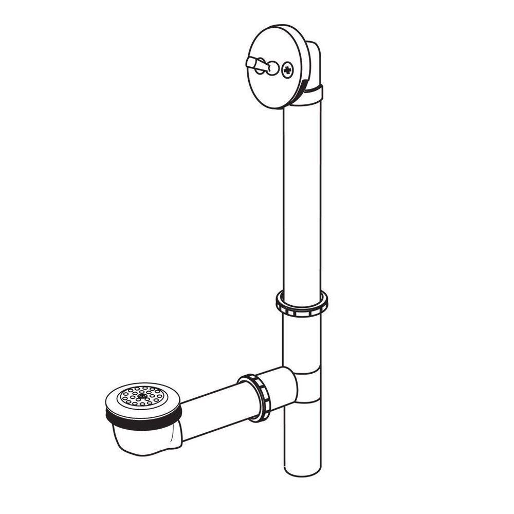 Delta Bath Waste Assembly in Polished BrassRP391PB The Home Depot