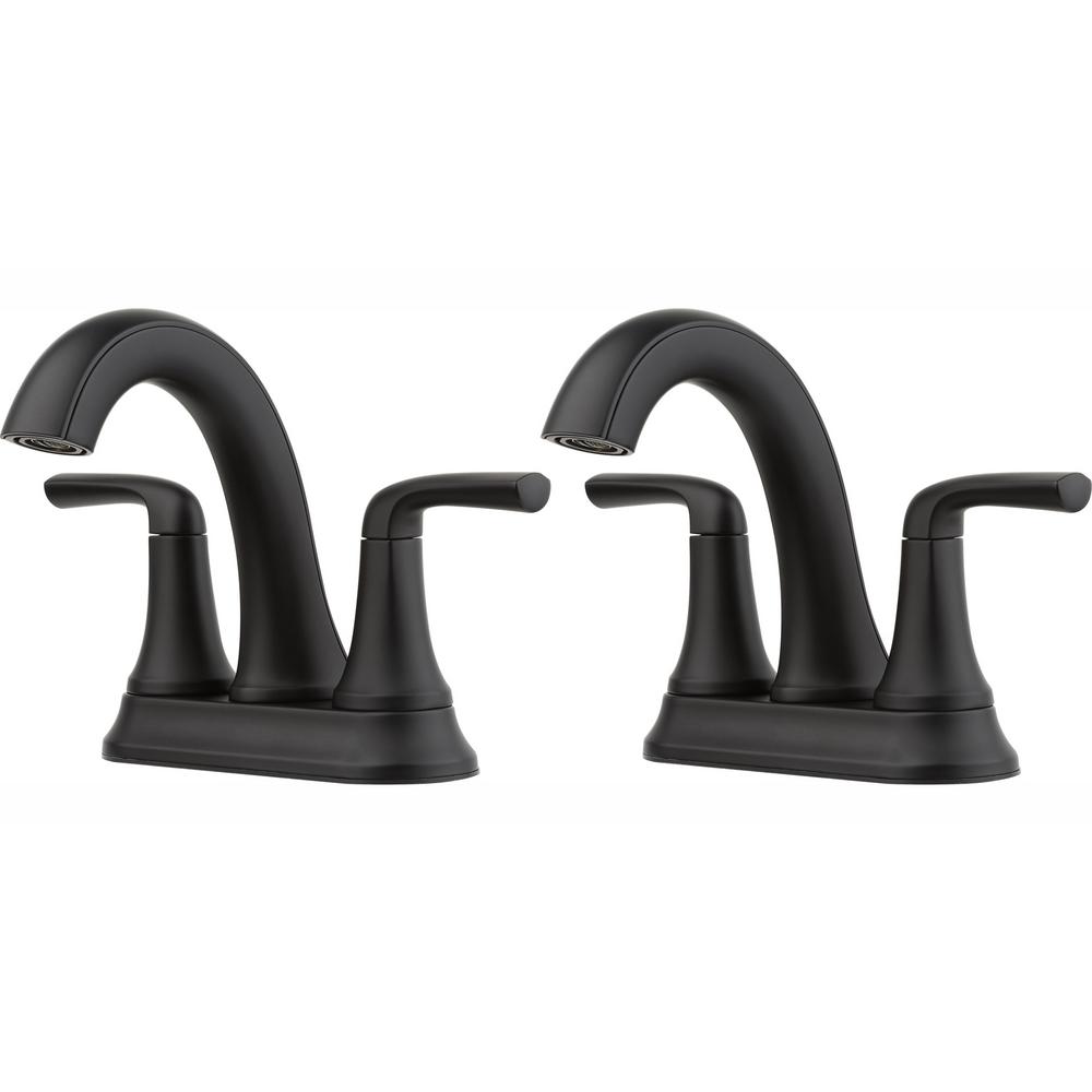 Delta Chamberlain 4 in. Centerset 2Handle Bathroom Faucet in Matte
