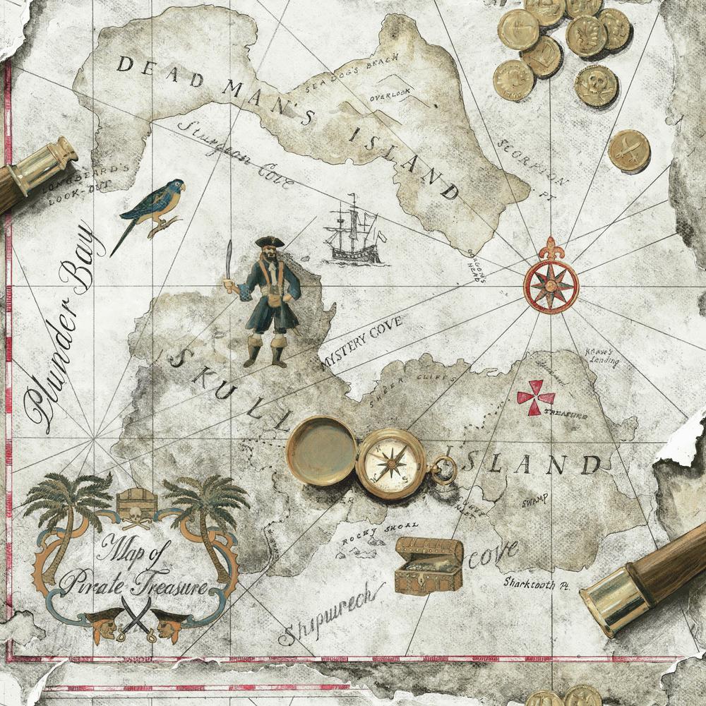 Brothers And Sisters V Pirates Map Wallpaper