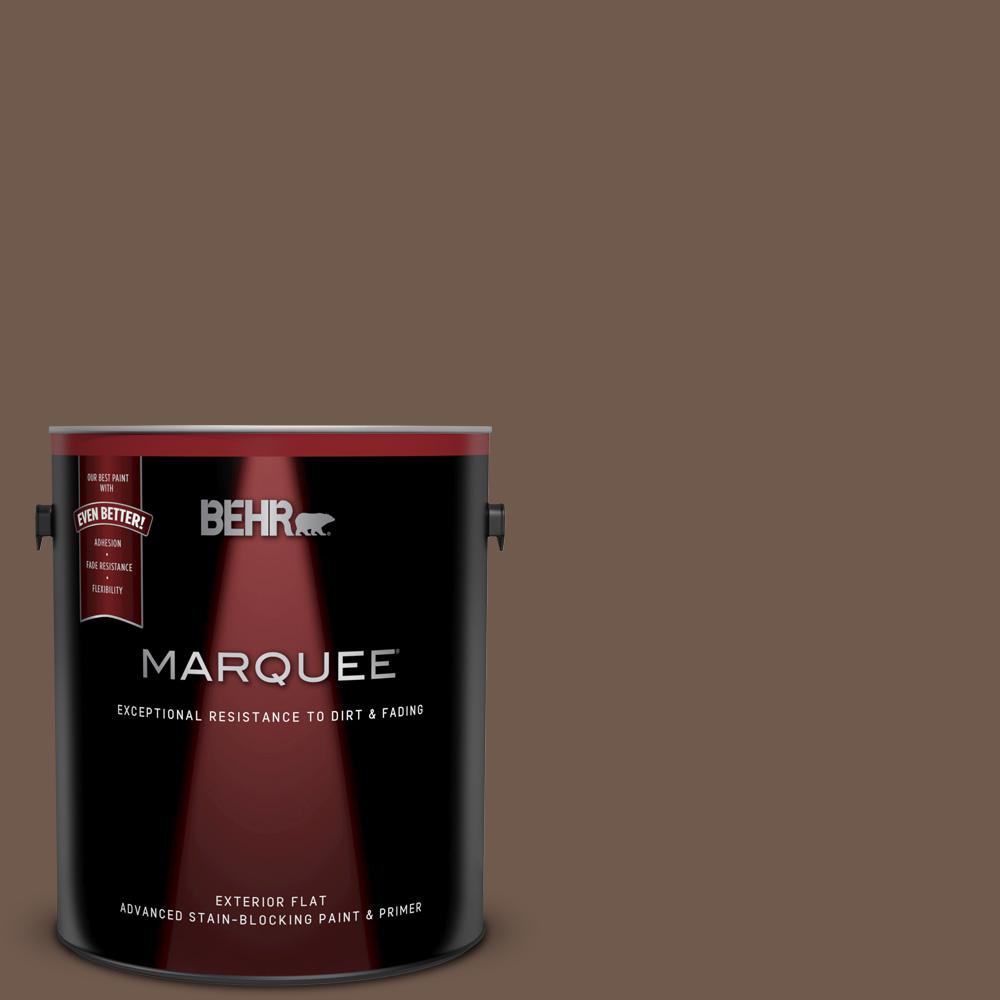 Behr Marquee 1 Gal Ppf 52 Rich Brown Flat Exterior Paint And Ppf 52 Rich Brown Flat Exterior Paint And Primer