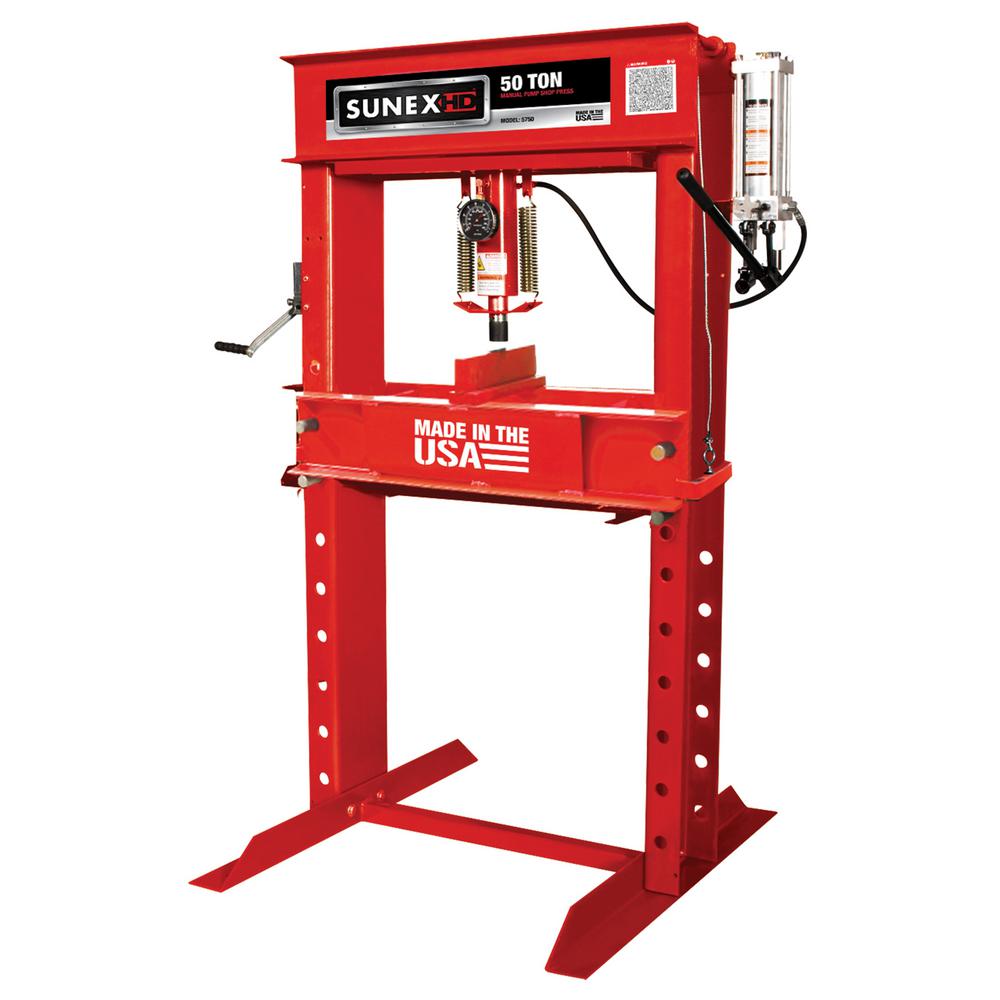 Sunex 50-Ton Manual Press-5750 - The Home Depot