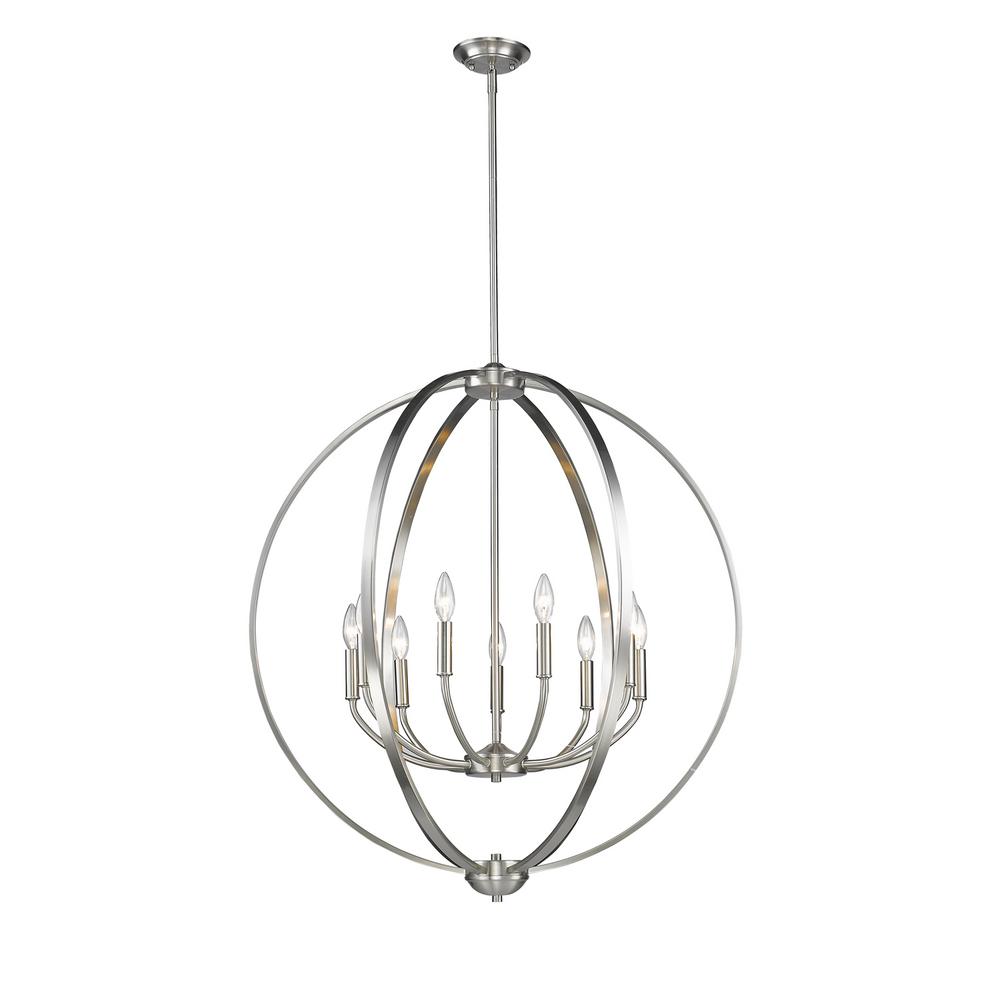 Golden Lighting Colson Pw 9 Light Pewter Chandelier Golden Lighting Colson Pw 9 Light Pewter Chandelier