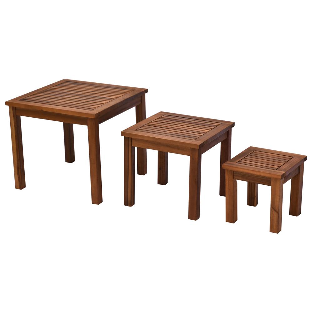 Stackable Outdoor Side Tables Patio Tables The Home Depot