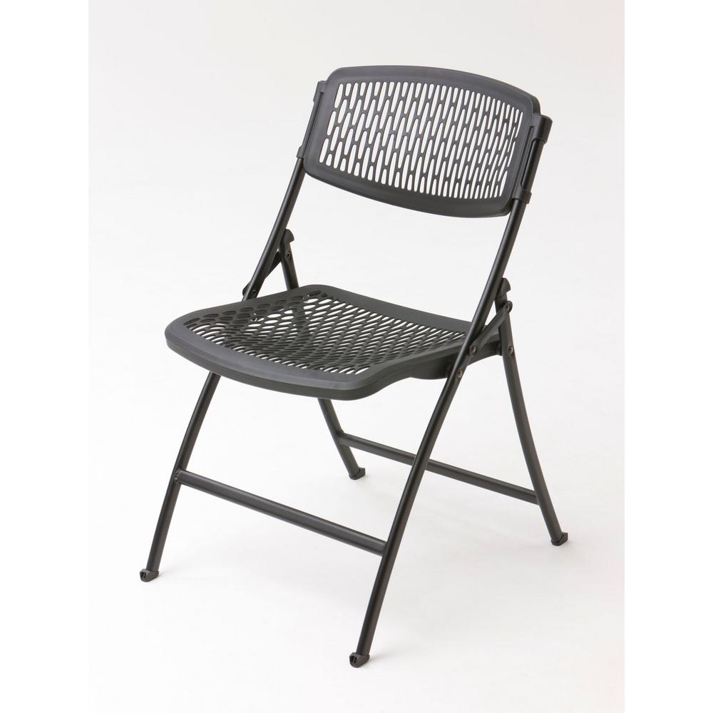HDX Black Folding Chair-2FF0010P - The Home Depot