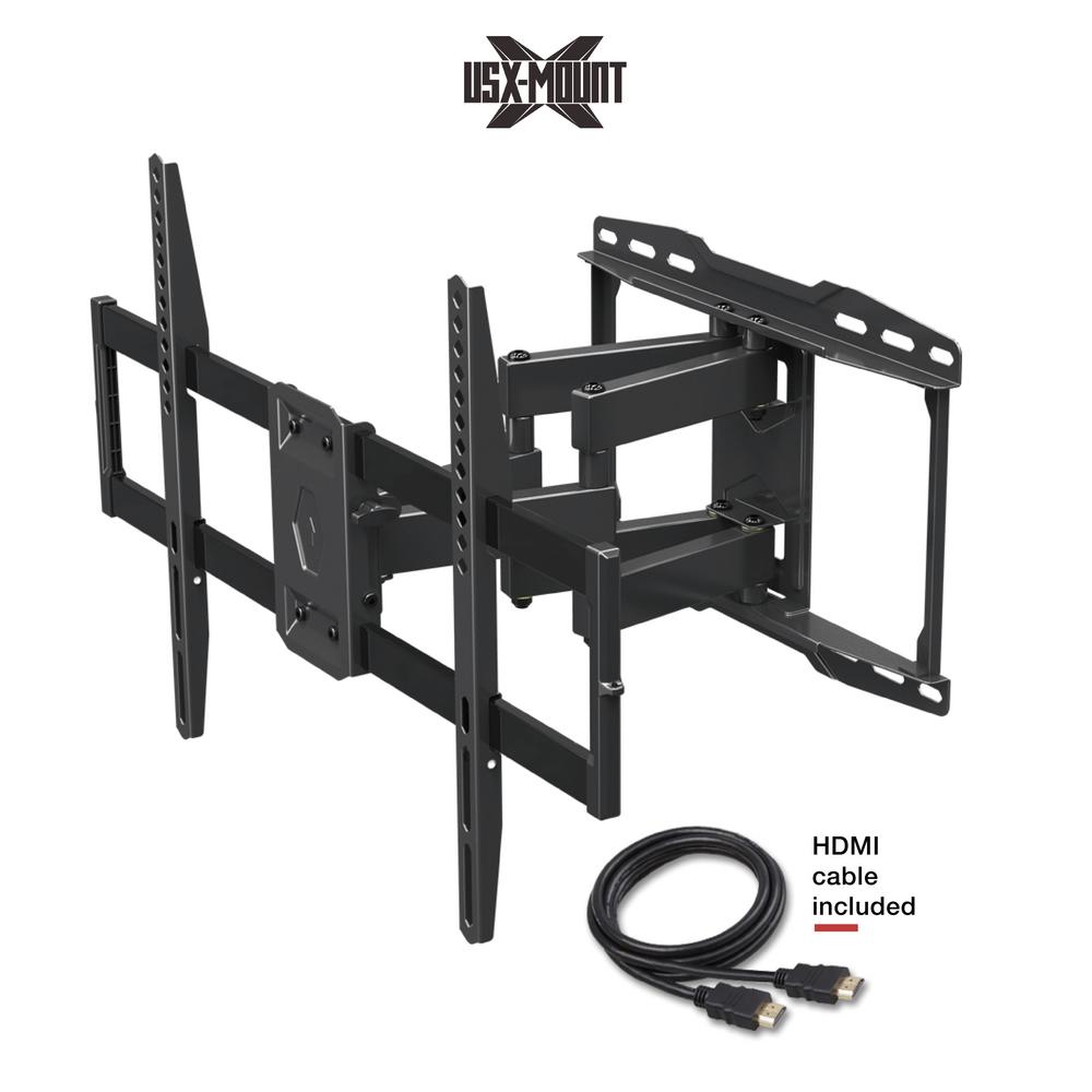 Telescoping Full Motion Wall Mount Tv Mounts Av Large Full Motion Tv Mount For 42 In 70 Flat Panel