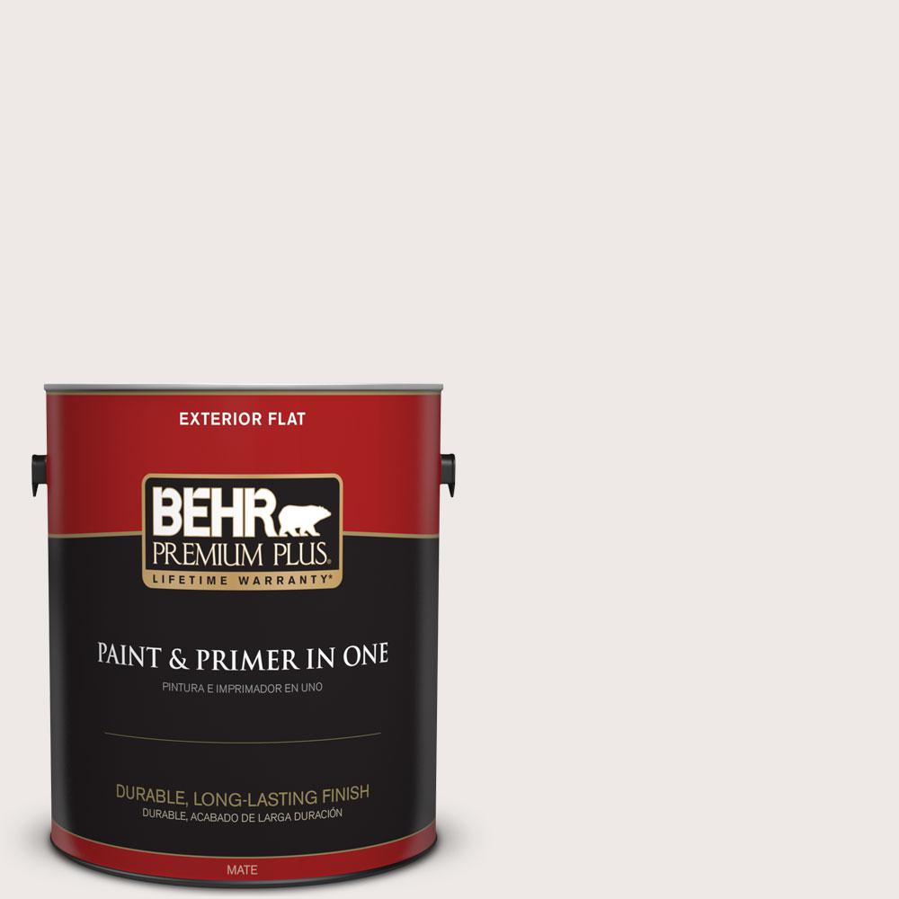 BEHR Premium Plus 1gal. 750A1 Chalk Flat Exterior Paint405001 The