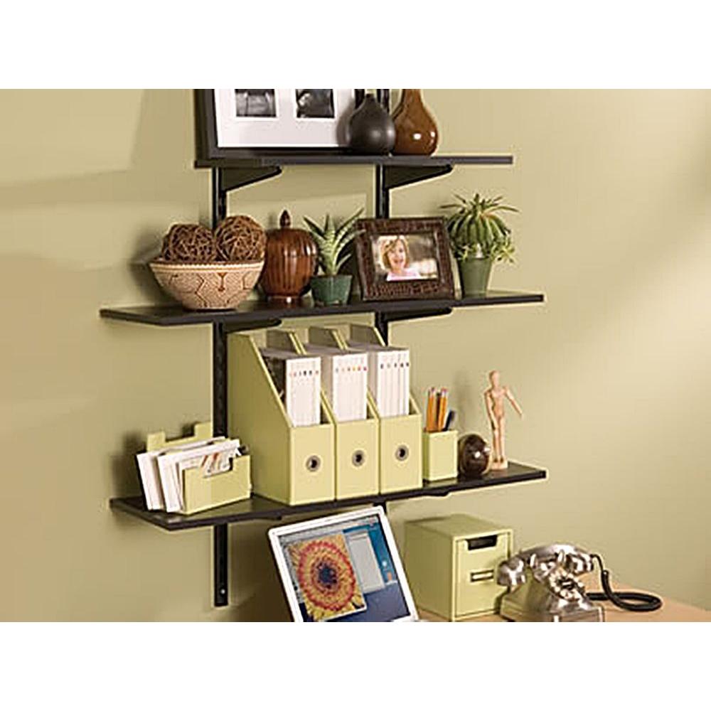 Rubbermaid 12 In X 48 Black Laminated Wood Shelf Fg4b8100bla Black Laminated Wood Shelf Fg4b8100bla