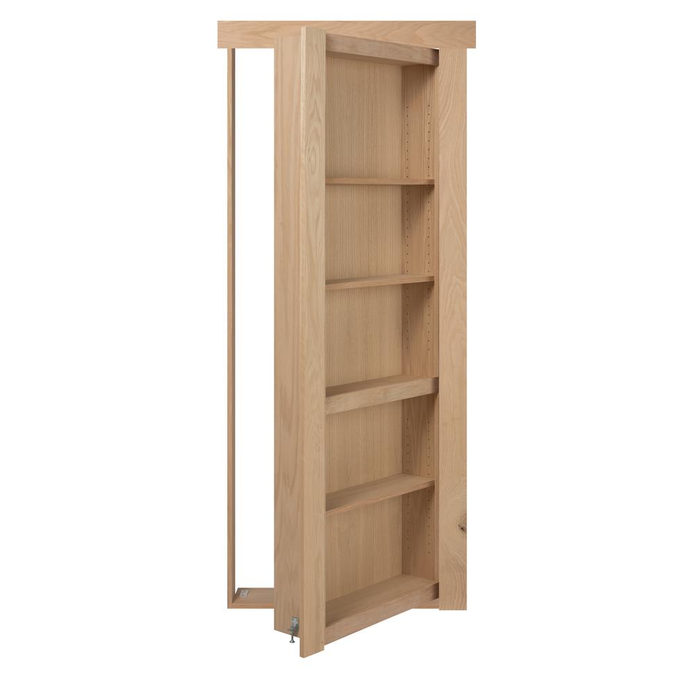The Murphy Door 30 in. x 80 in. Unassembled Unfinished Oak Flush Mount