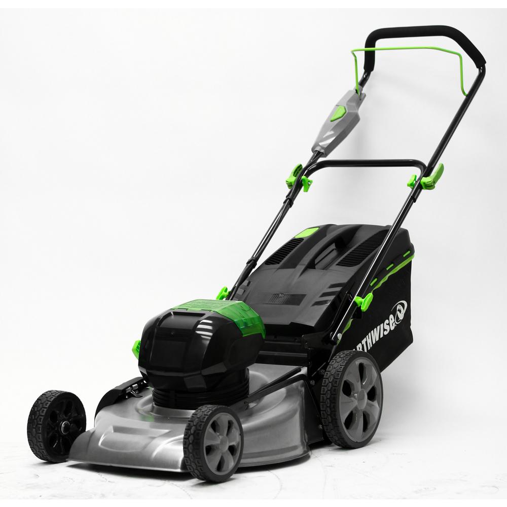 No Oil Change Required Push Lawn Mowers The Home Depot 58 Volt Lithium Ion Cordless Walk Behind Push Lawn Mower With