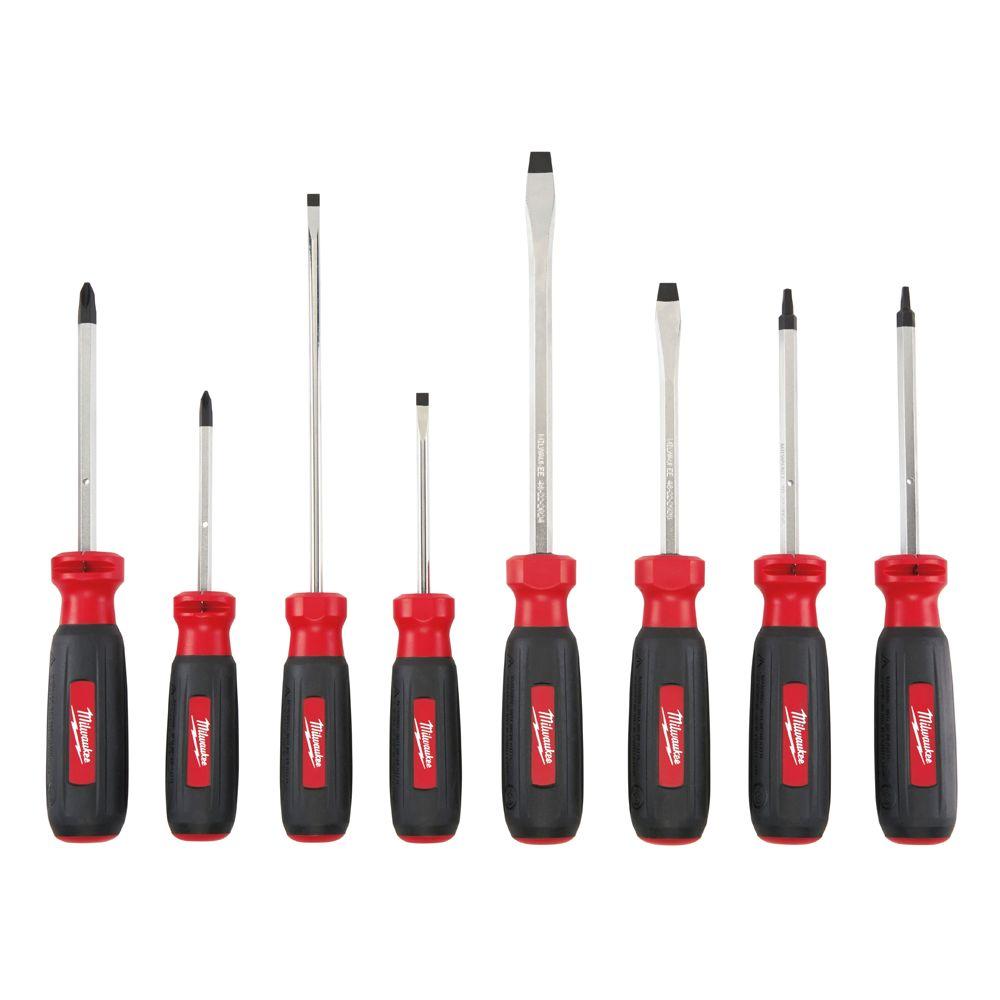 Milwaukee Screwdriver Set (8Piece)48222018 The Home Depot