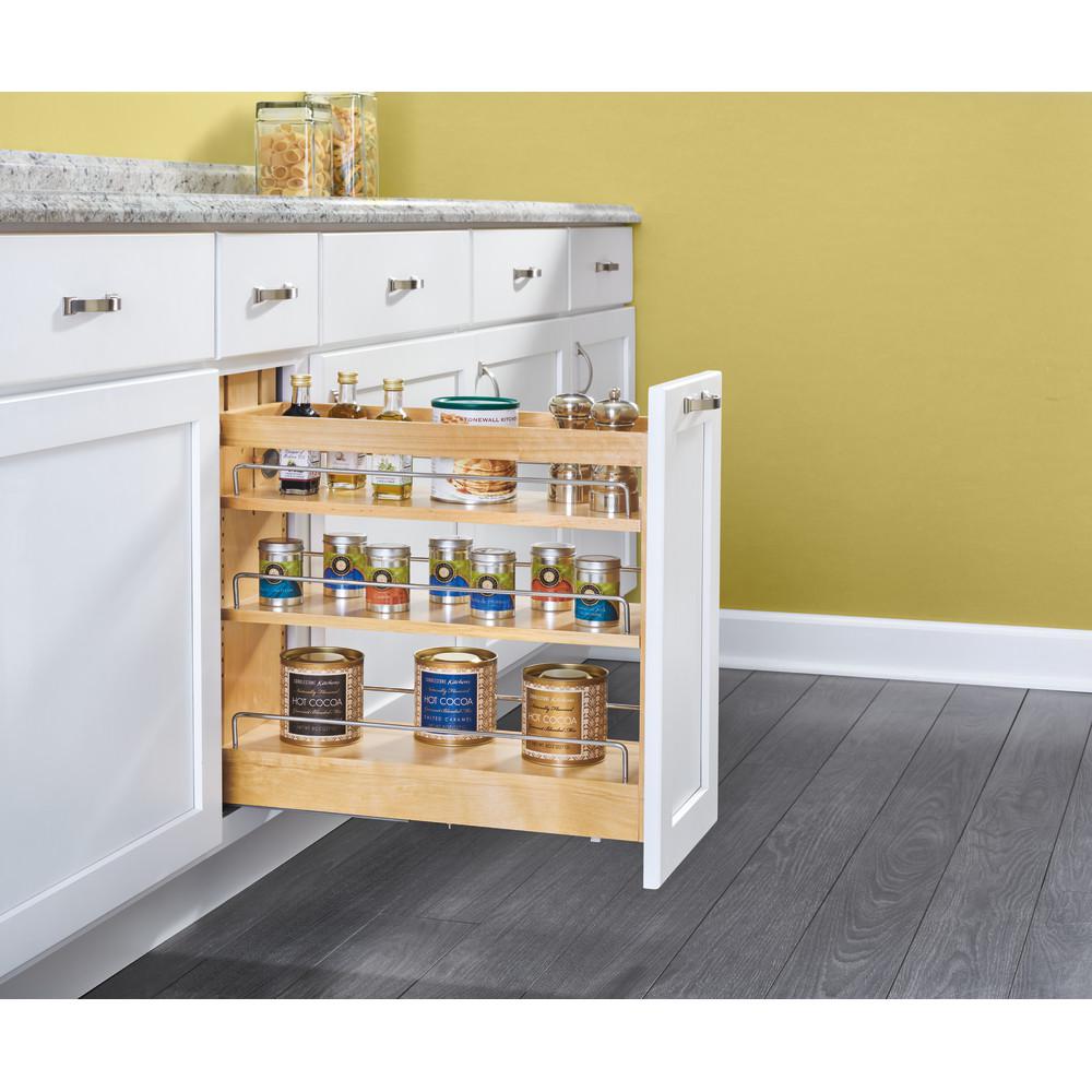 RevAShelf 8 in. PullOut Wood Base Organizer with SoftClose