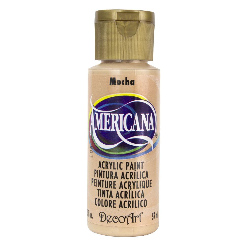 DecoArt Americana 2 oz. Mocha Acrylic PaintDAO603 The Home Depot