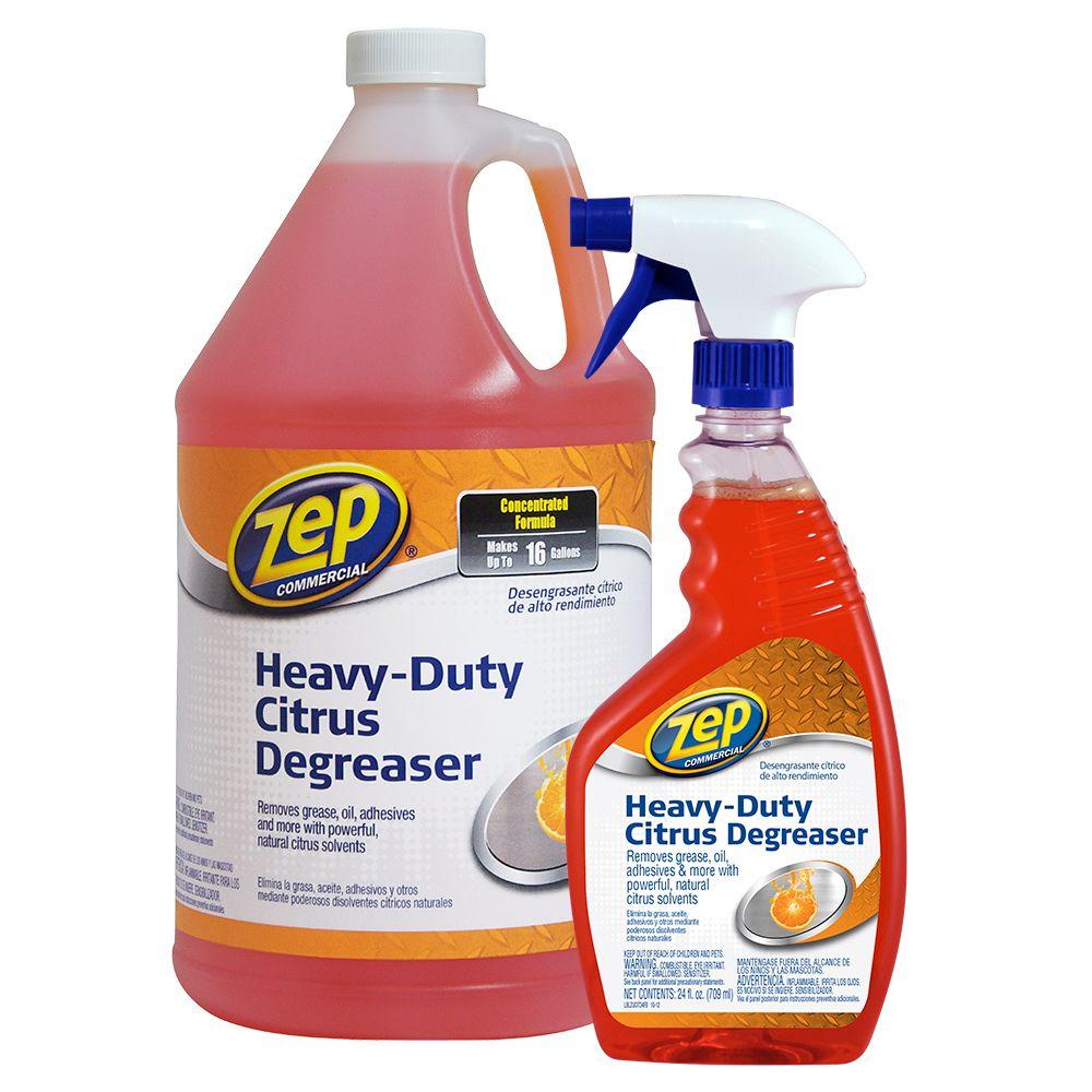 ZEP 128 oz. HeavyDuty Citrus Degreaser with 24 oz. Value PackZUCIT128VP The Home Depot
