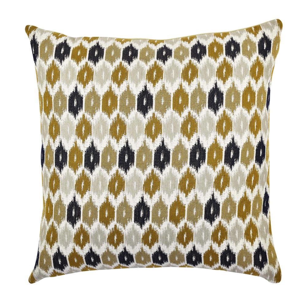 Vesper Lane Throw Pillows Home Decor The Depot Blue And Brown Ogee Designer Throw Pillow