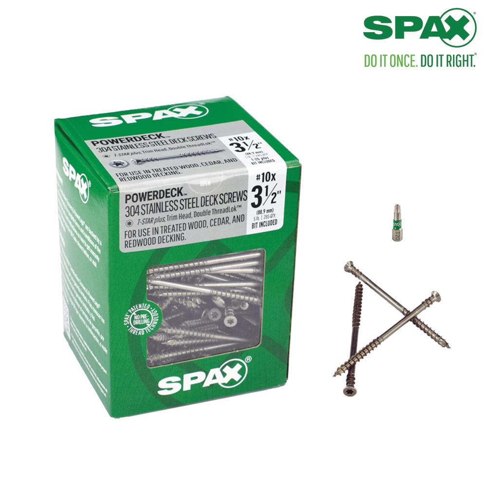 SPAX 10 x 31/2 in. TStar Plus Drive Trim Head DoubleLok Thread