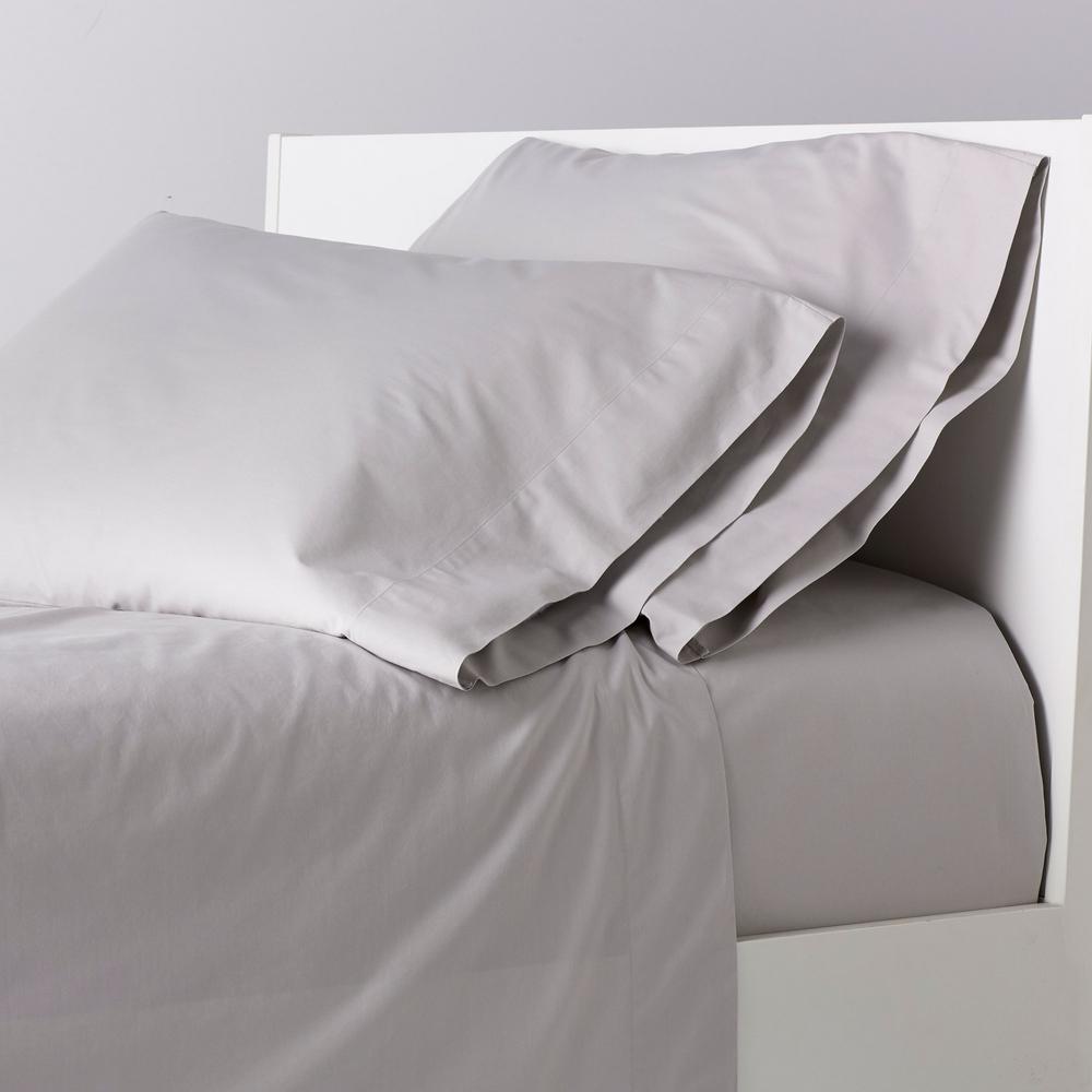 The Company Garment Washed 4 Piece Cloud Gray 200 Thread Count The Company Garment Washed 4 Piece Cloud Gray 200 Thread Count Cotton