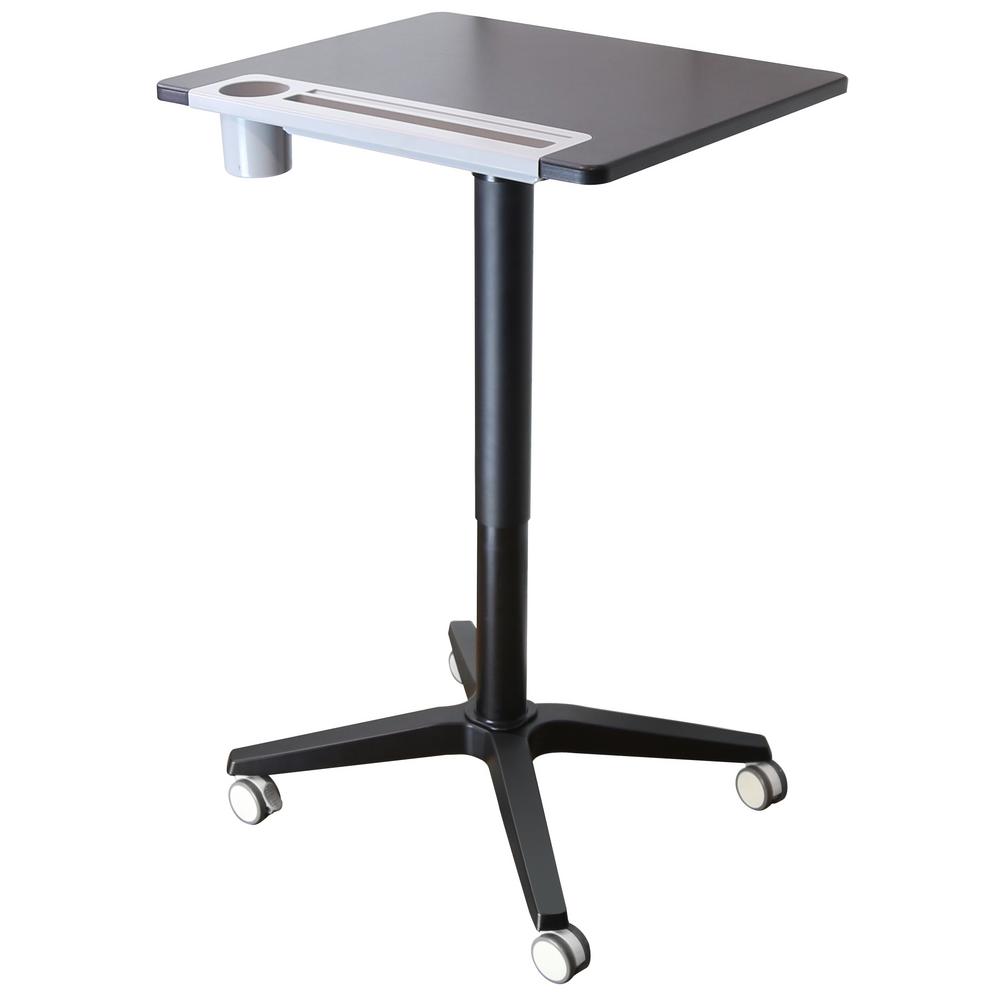 UPC 815977020179 product image for Motion Wise 26 in. Rectangular Black/White Standing Desk with Adjustable Height  | upcitemdb.com