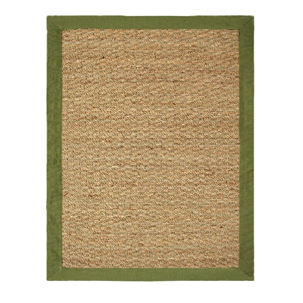 Border Green Sea Grass Area Rugs Rugs The Home Depot