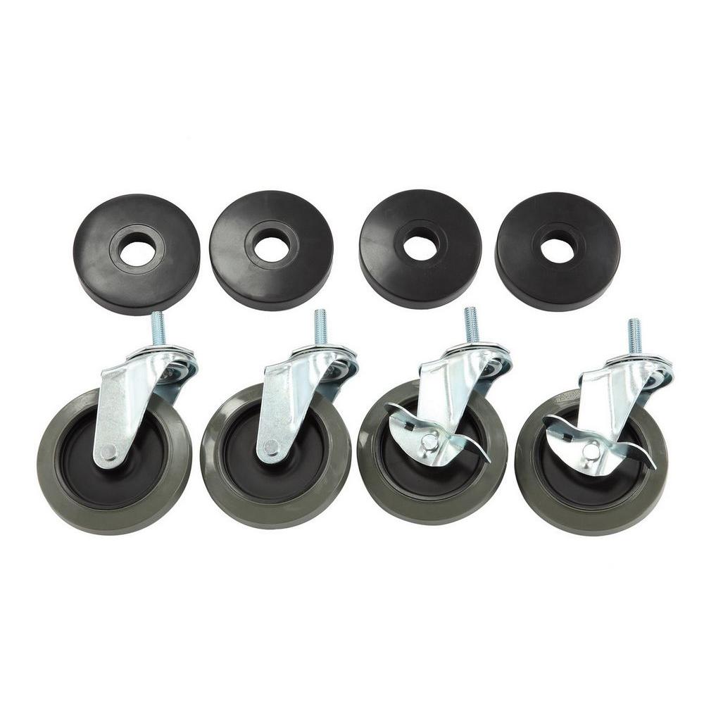 HDX 4 in. Industrial Casters with Bumper (4-Pack)-30260PS 