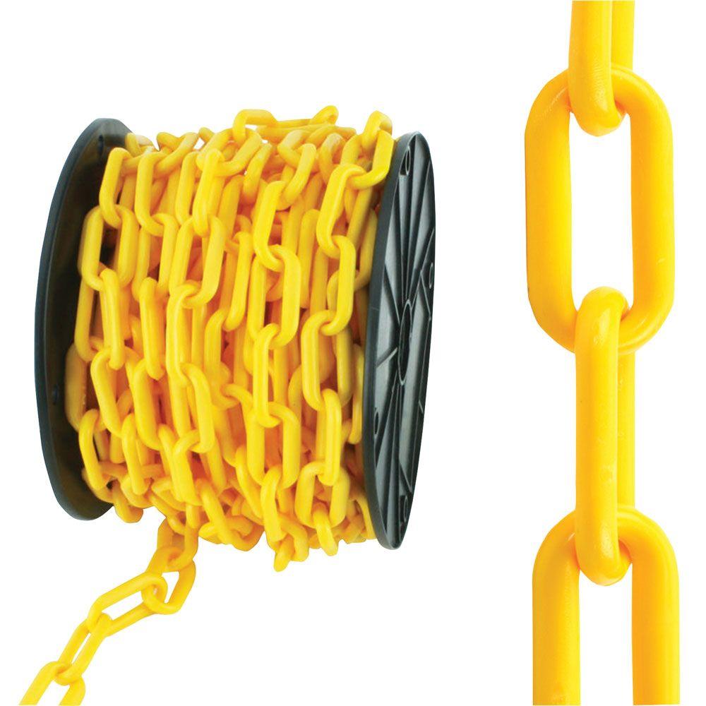 Crown Bolt 8 x 50 ft. Yellow Plastic Chain64600 The Home Depot