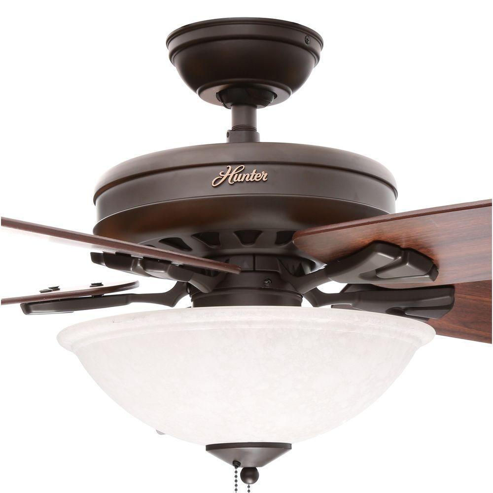 Hunter Stockbridge 70 In Indoor New Bronze Ceiling Fan With Light Indoor New Bronze Ceiling Fan