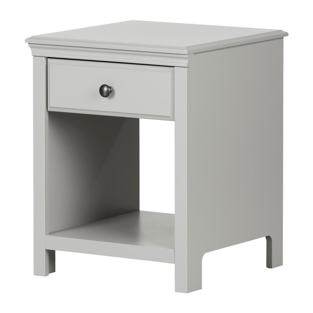 South Shore Ulysses 1Drawer Fall Oak Nightstand 11910 The Home Depot