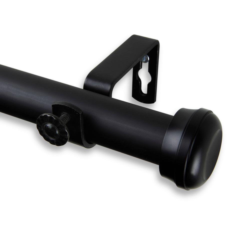 Rod Desyne 48 In 84 In Telescoping 1 In Single Curtain Rod