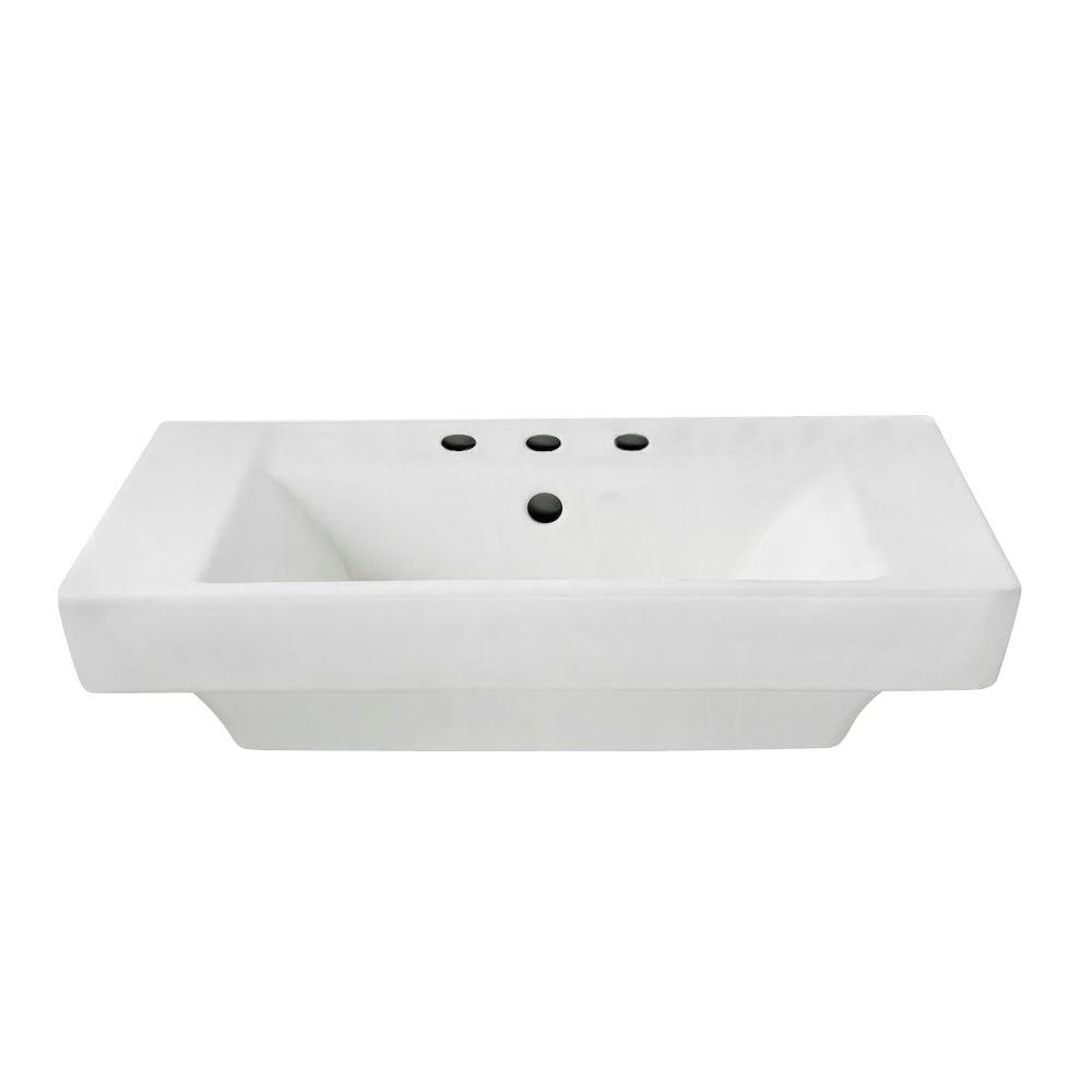 American Standard Boulevard 5 In Pedestal Sink Basin White American Standard Boulevard 5 In Pedestal Sink Basin White