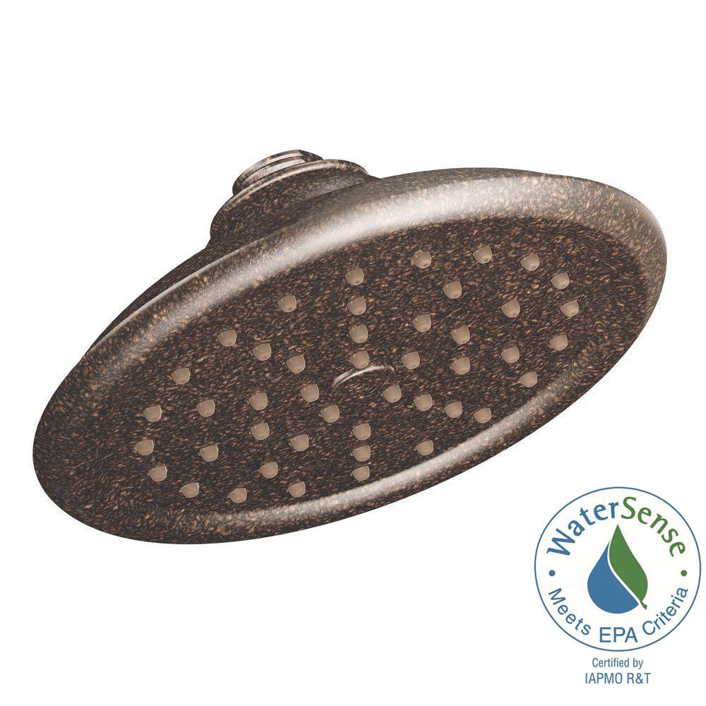 MOEN ExactTemp 1Spray 7 in. EcoPerformance Rainshower Showerhead Featuring Immersion in Oil