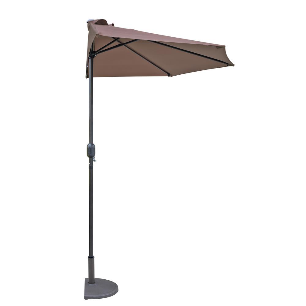 Island Umbrella Lanai 9 Ft Aluminum Market Tilt Patio Umbrella In