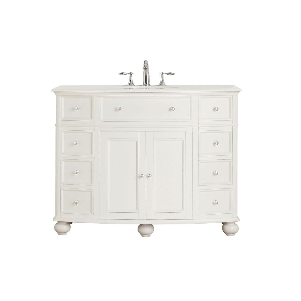 38-46 in. - vanities with tops - bathroom vanities - the home depot