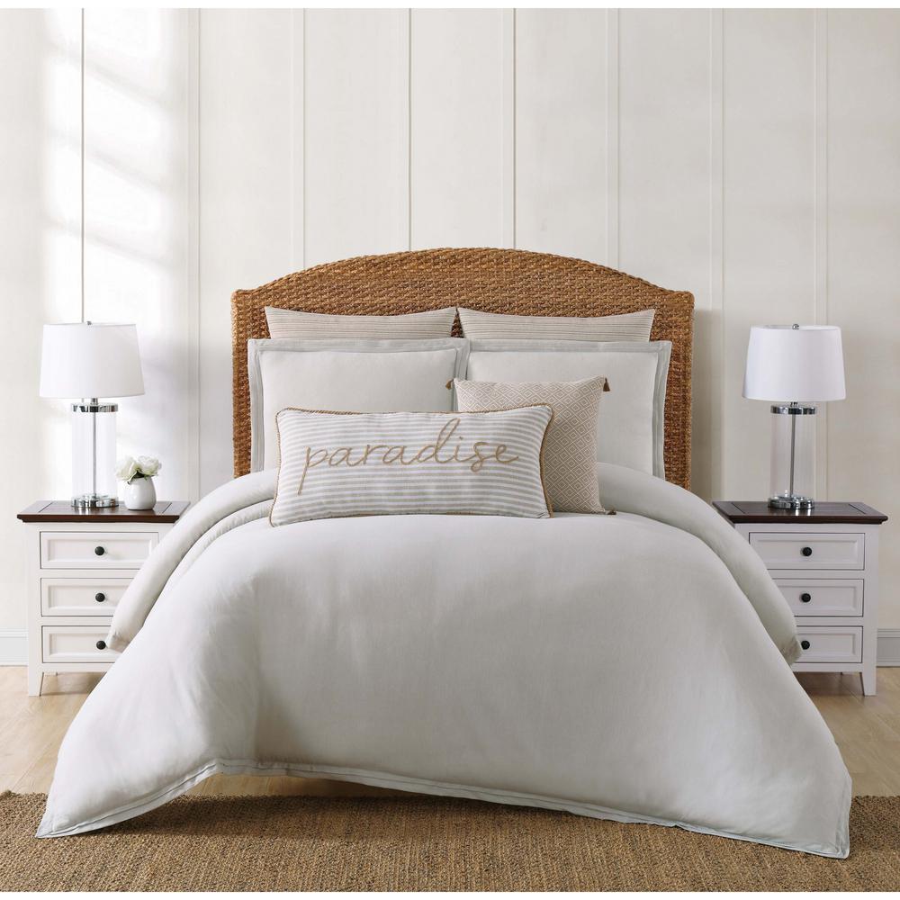 Solid Color Duvet Covers Bedding Bath The Home Depot Chambray Coast Grey King Duvet Set