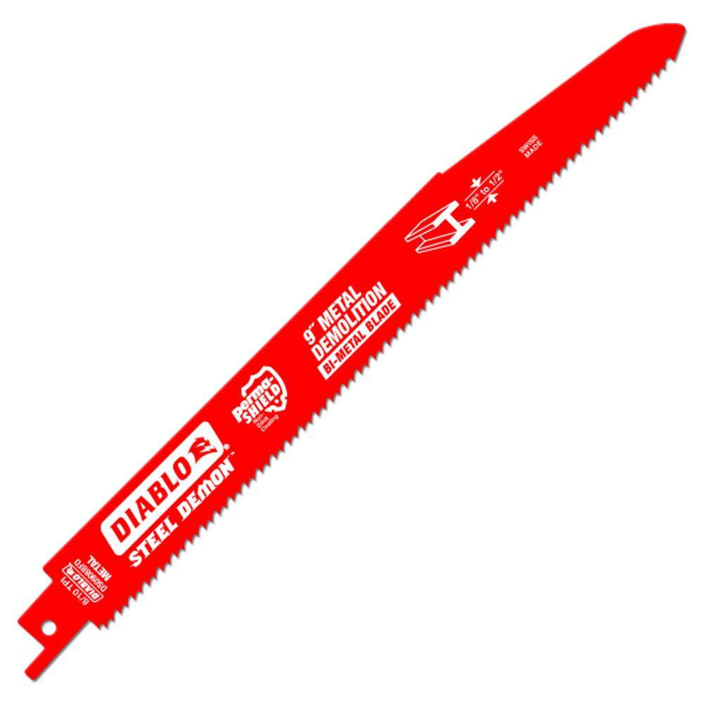 Diablo 9 in. 8/10 TPI Steel Demon Metal Demolition Reciprocating Saw