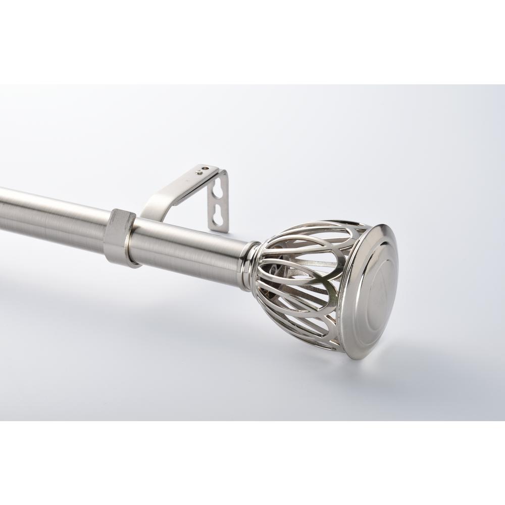 72 144 In Telescoping 1 In Cage Drapery Single Rod Set In