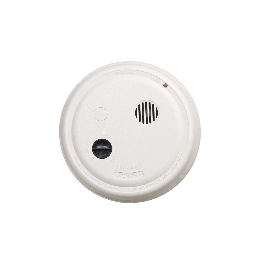 Gentex Hardwired Interconnected Photoelectric Smoke Alarm With Test Gentex Hardwired Interconnected Photoelectric Smoke Alarm With Test Switch And Temp 3 Sounder 9123 The Home Depot