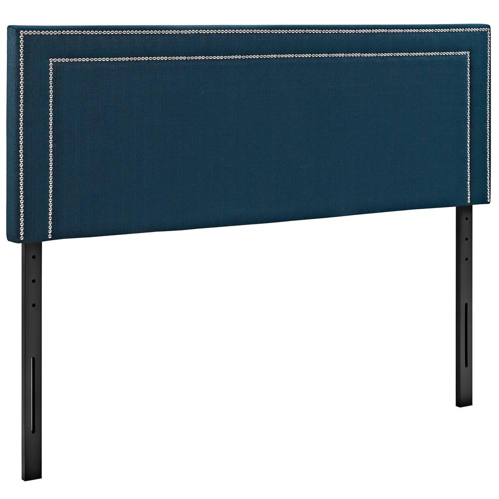 Zinus Modern Studio Black Full/Queen Upholstered Metal HeadboardHD