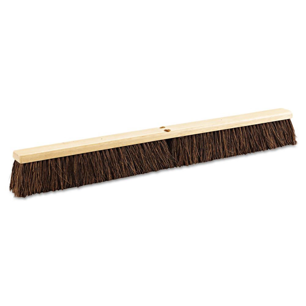 24 3 1//4 Natural Palmyra Fiber Floor Brush Head
