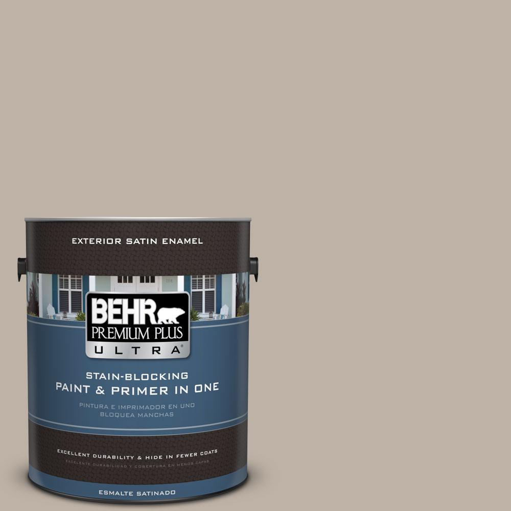 BEHR Premium Plus Ultra 1-gal. #N220-3 Smokestack Satin Enamel Exterior ...