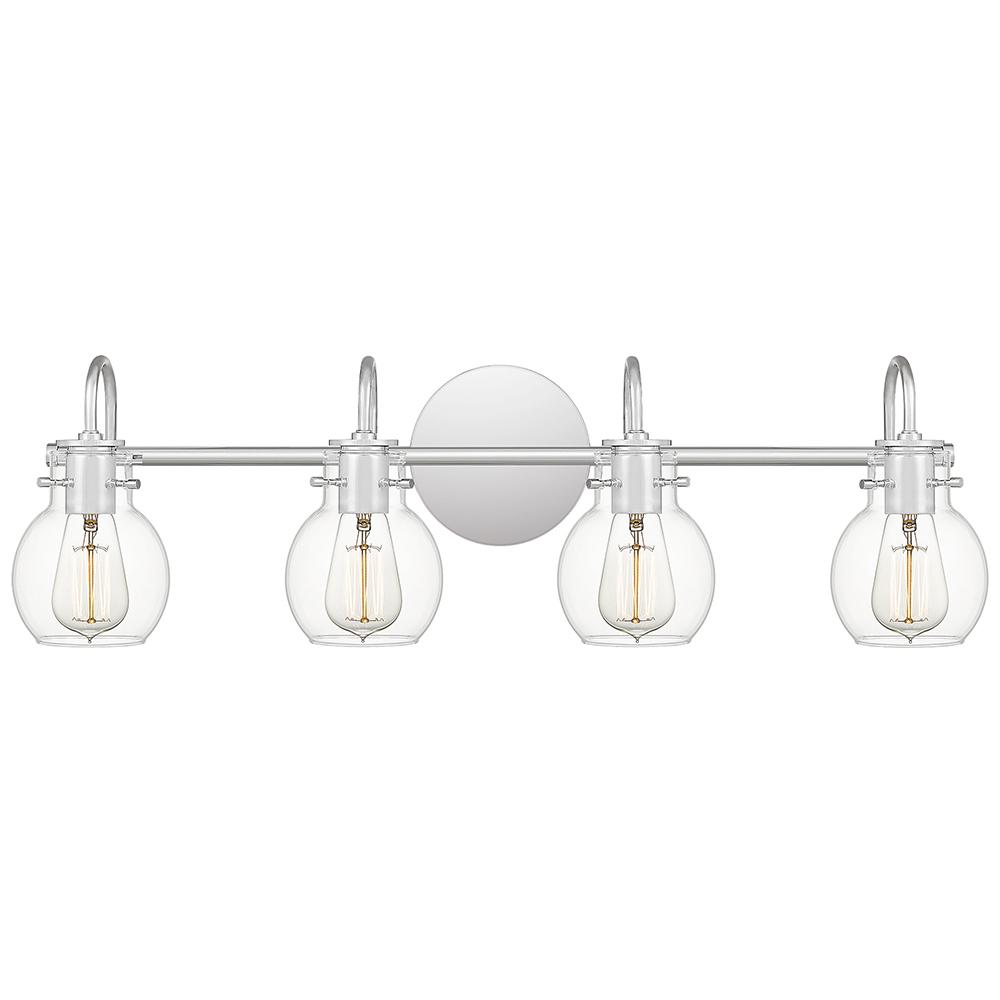 Quoizel Andrews 4 Light Polished Chrome Vanity Light Anw8604c The Home Depot