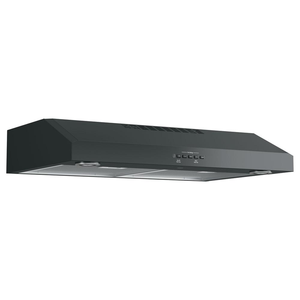 Frigidaire 30 in. Under Convertible Range Hood in Black
