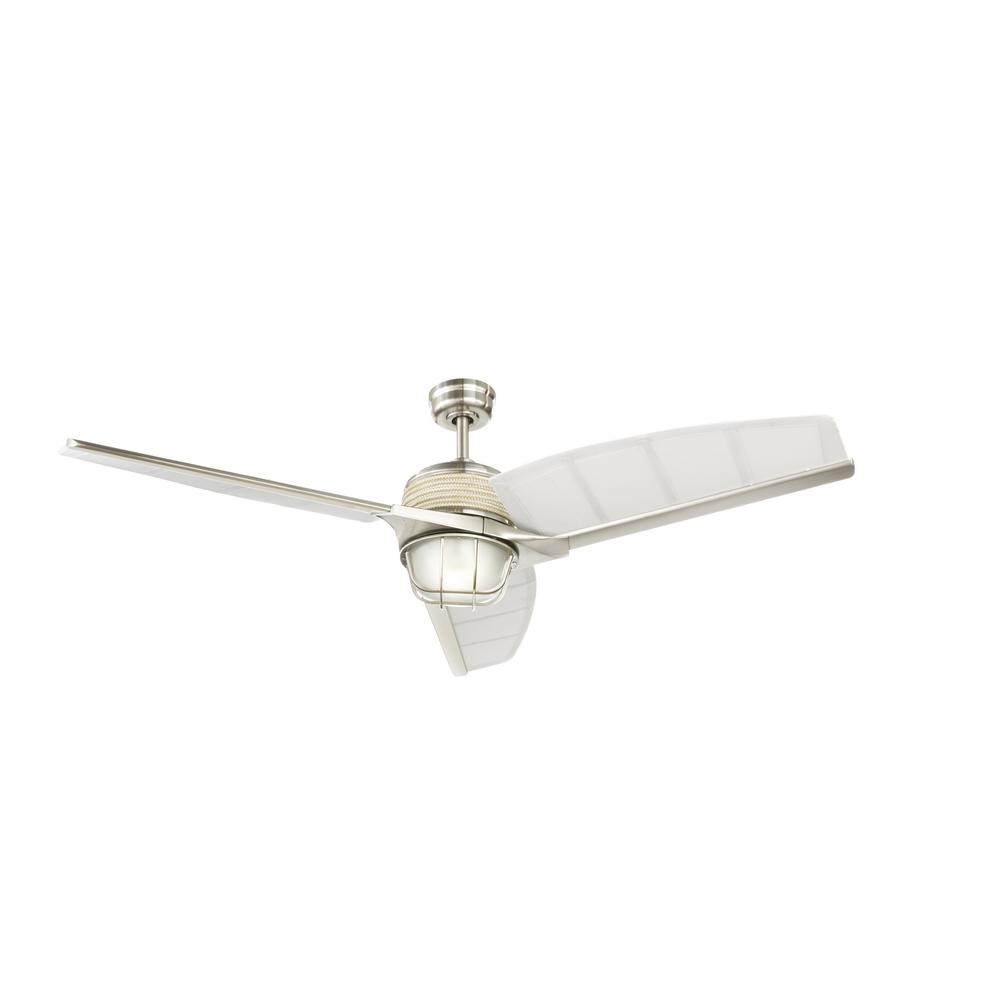 Home Decorators Collection Escape Ii 60 In Led Indoor Outdoor Home Decorators Collection Escape Ii 60 In Led Indoor Outdoor Brushed Nickel Ceiling Fan