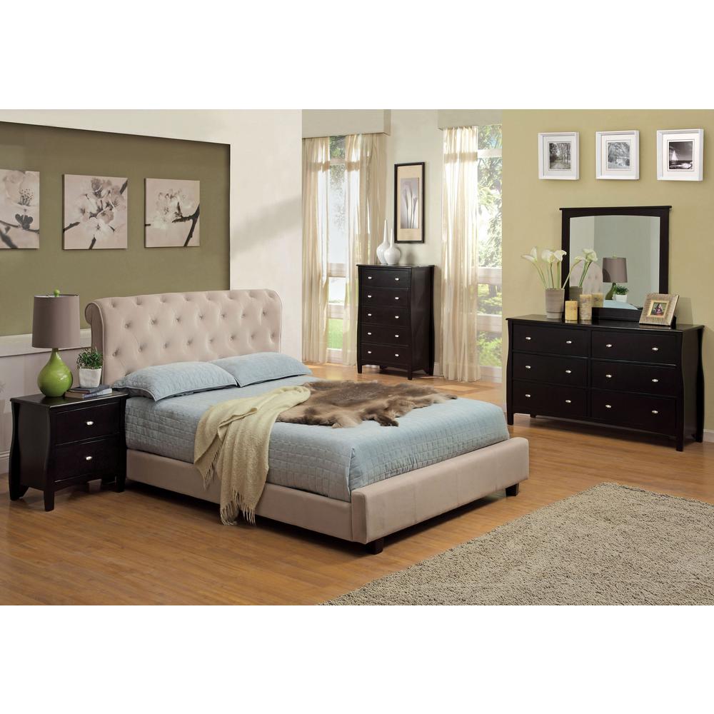 William S Home Furnishing Lemoore Queen Size Bed In Beige Finish