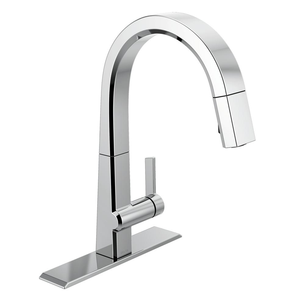 Faucets Home Delta Faucet 9193 Ar Dst Pivotal Single Handle
