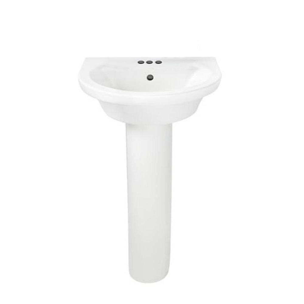 American Standard Tropic Petite Pedestal Combo Bathroom Sink In White