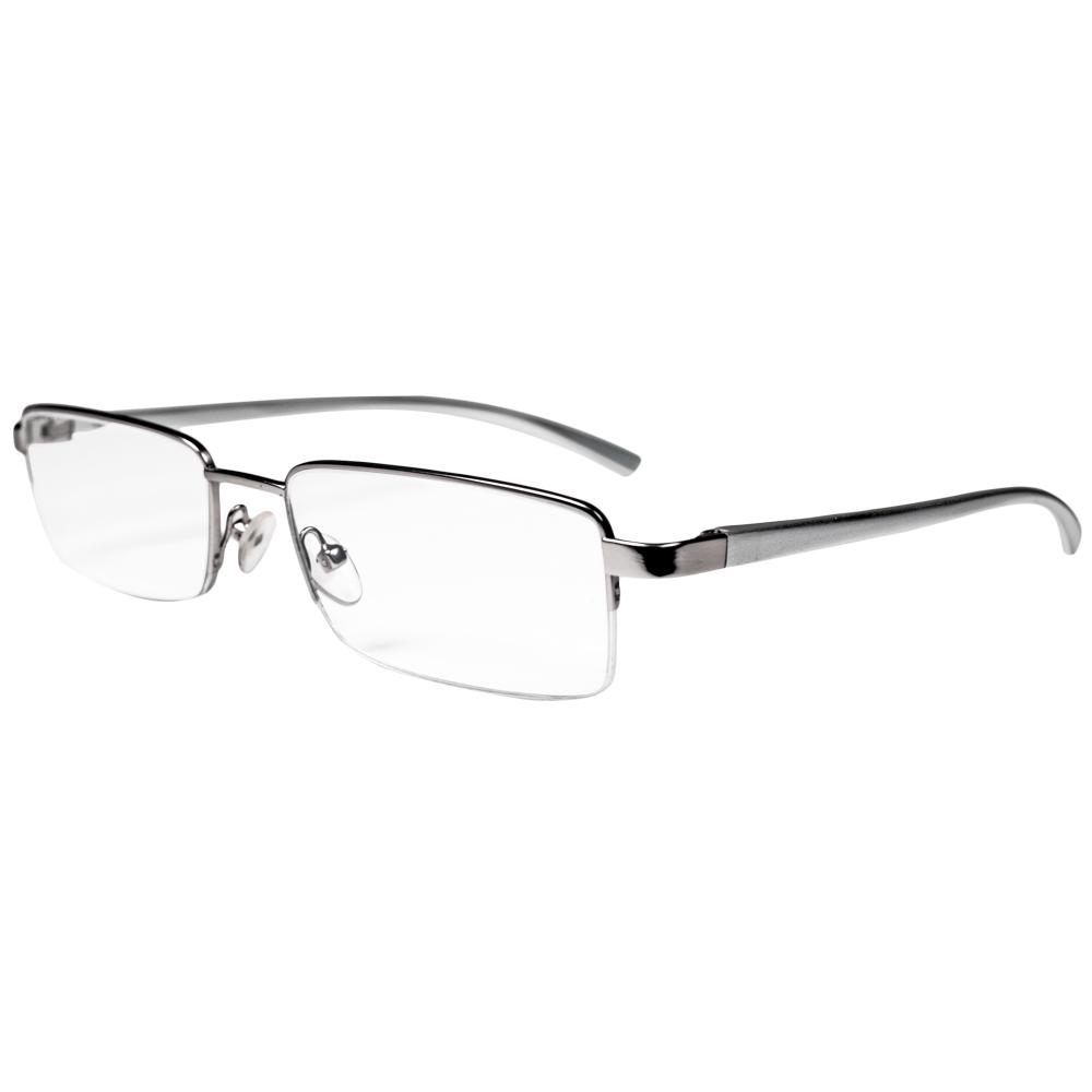 Magnifeye Reading Glasses Modern Silver 2.5 Magnification (4Pack
