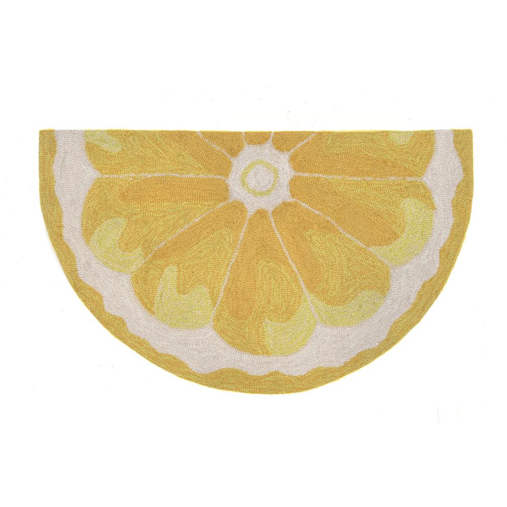3 X 4 Half Circle Outdoor Rugs The Home Depot Woodside Yellow Tart 3 Ft X 4 Semicircle Indoor Outdoor Area